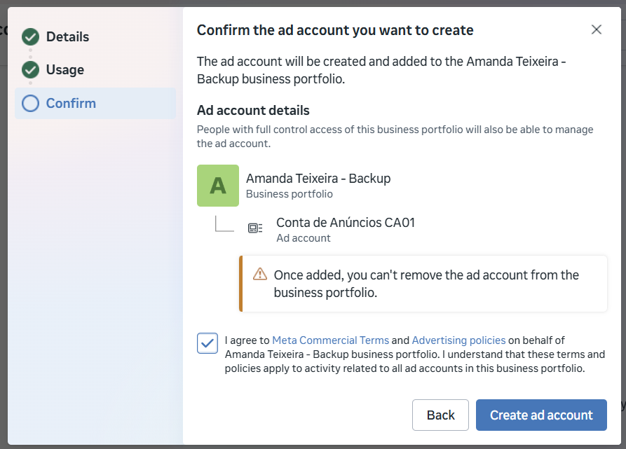 configurar uma conta de anúncios para anaunciar no instagram